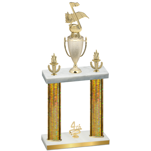 Double Gold Glacier Fourth Place Music Trophy