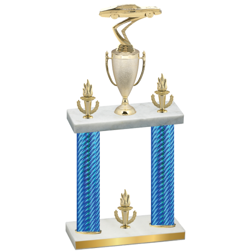 Double Blue Carbon Fiber Victory Cars Trophy