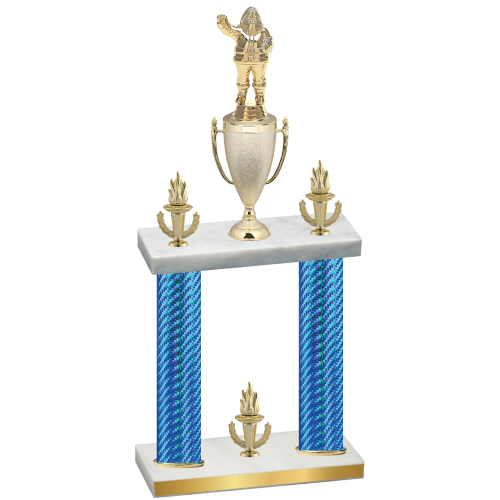 Double Blue Carbon Fiber Victory Holiday Trophy