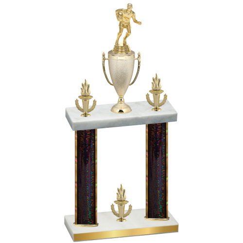 Double Black Glacier Victory Rugby Trophy