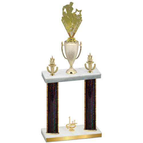 Double Black Glacier First Place Rugby Trophy