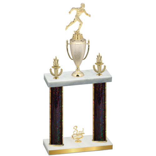 Double Black Glacier Third Place Running Trophy