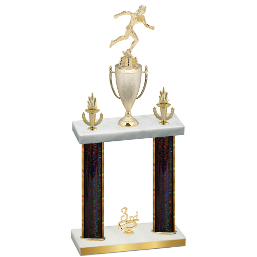 Double Black Glacier Third Place Running Trophy