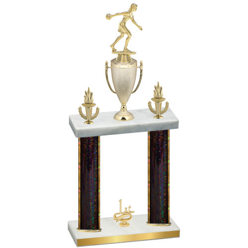Double Black Glacier First Place Bowling Trophy