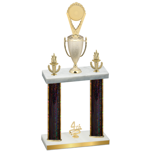 Double Black Glacier Fourth Place Insert Trophy