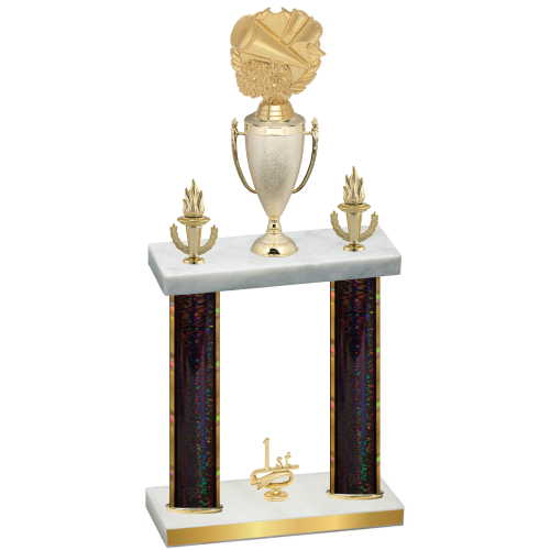 Double Black Glacier First Place Cheerleading Trophy