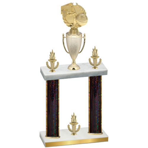 Double Black Glacier Victory Basketball Trophy
