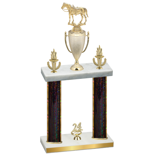 Double Black Glacier Year Horses Trophy