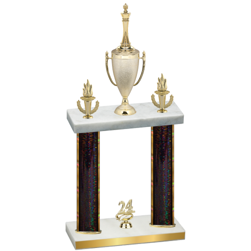 Double Black Glacier Year Chess Trophy