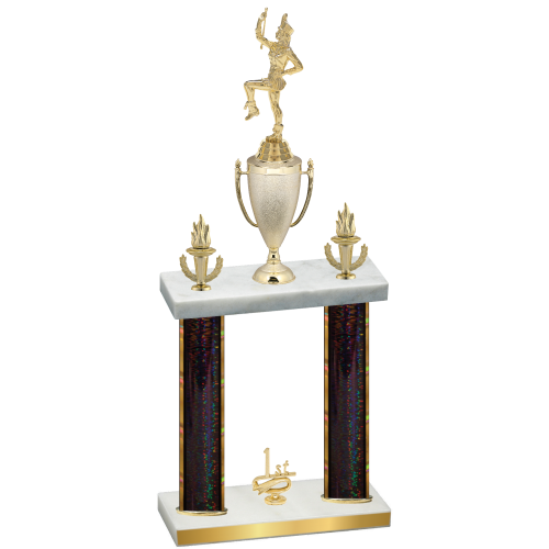Double Black Glacier First Place Majorette Trophy