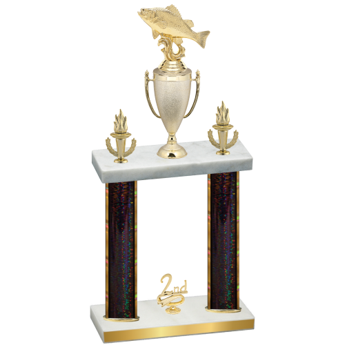 Double Black Glacier Second Place Fishing Trophy