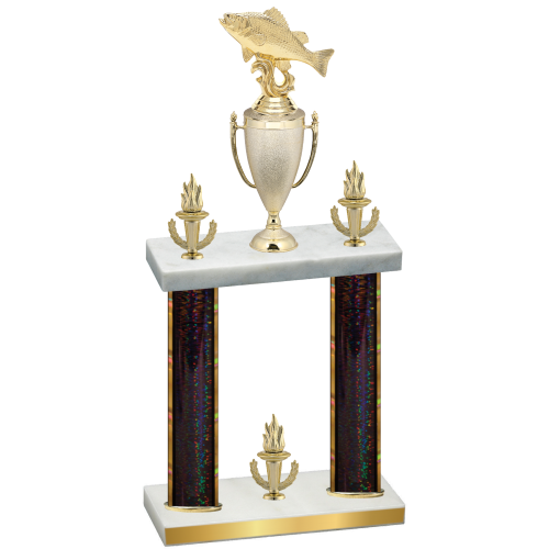 Double Black Glacier Victory Fishing Trophy