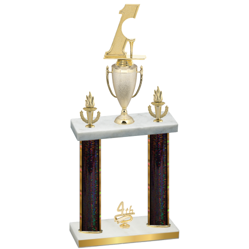 Double Black Glacier Fourth Place Golf Trophy
