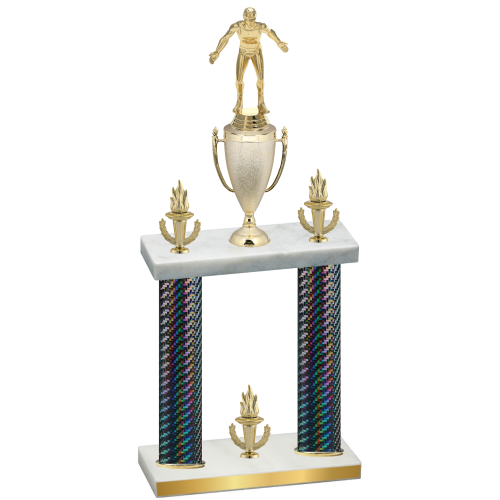 Double Black Carbon Fiber Victory Wrestling Trophy