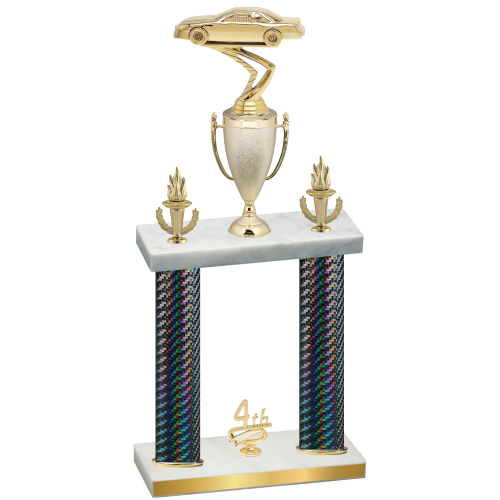 Double Black Carbon Fiber Fourth Place Cars Trophy