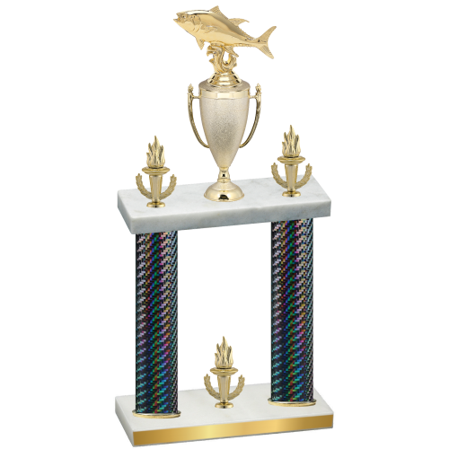 Double Black Carbon Fiber Victory Fishing Trophy