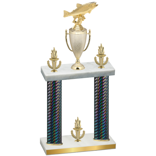 Double Black Carbon Fiber Victory Fishing Trophy
