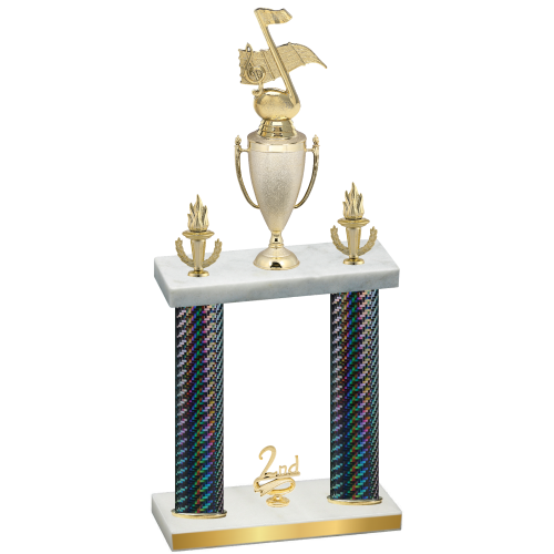 Double Black Carbon Fiber Second Place Music Trophy