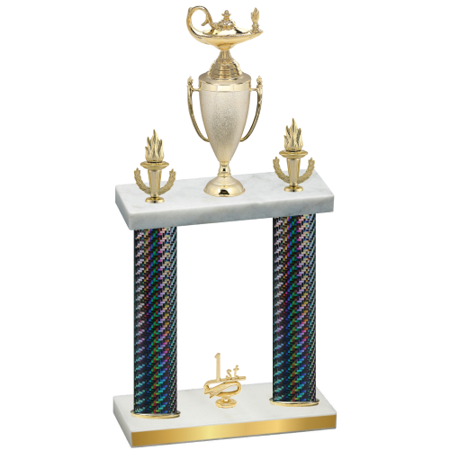 Double Black Carbon Fiber First Place Academics Trophy