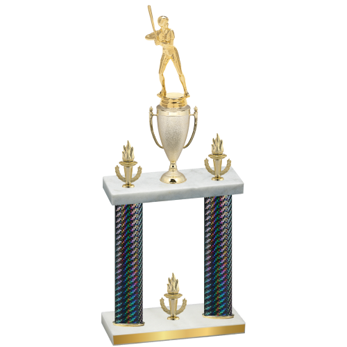 Double Black Carbon Fiber Victory Softball Trophy