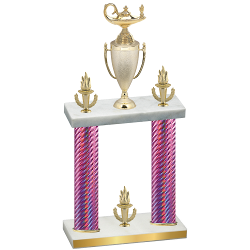 Double Pink Carbon Fiber Victory Academics Trophy