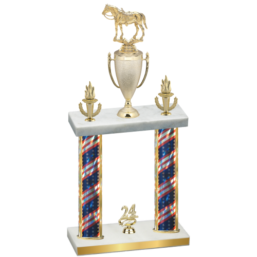 Double Flag USA Year Horses Trophy
