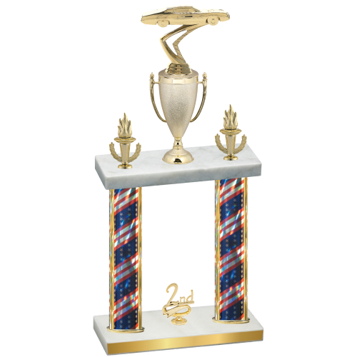 Double Flag USA Second Place Cars Trophy