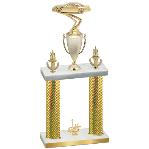 Double Gold Carbon Fiber First Place Cars Trophy