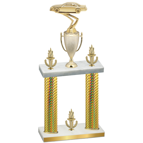 Double Gold Carbon Fiber Victory Cars Trophy