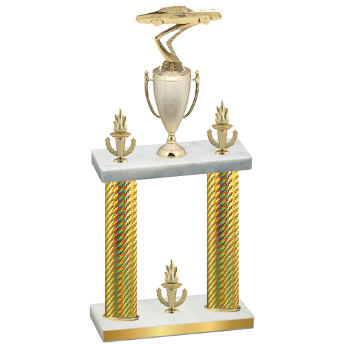 Double Gold Carbon Fiber Victory Cars Trophy
