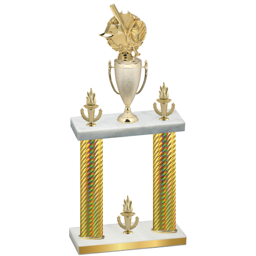 Double Gold Carbon Fiber Victory Baseball Trophy