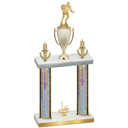 Double Silver Glacier First Place Rugby Trophy