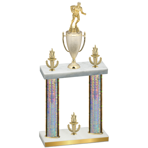 Double Silver Glacier Victory Rugby Trophy