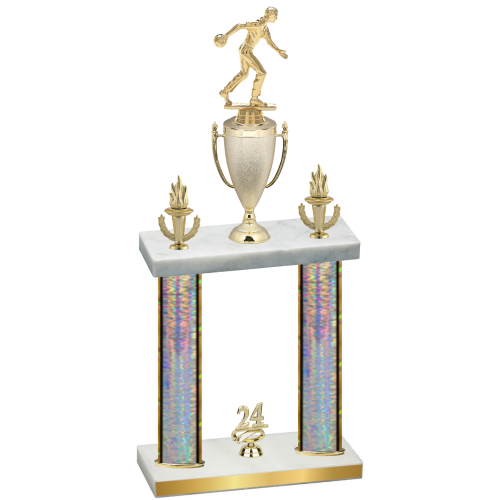 Double Silver Glacier Year Bowling Trophy