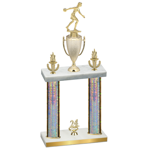 Double Silver Glacier Year Bowling Trophy