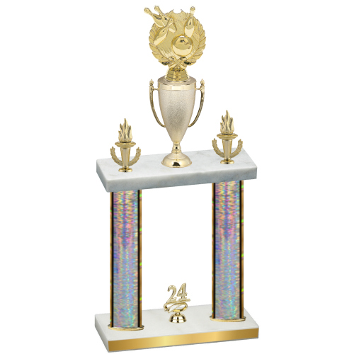 Double Silver Glacier Year Bowling Trophy