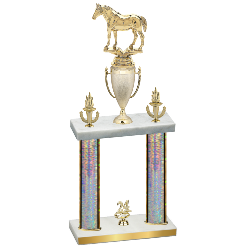 Double Silver Glacier Year Horses Trophy