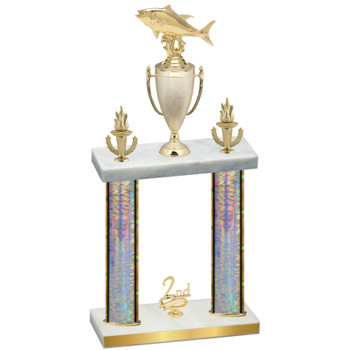 Double Silver Glacier Second Place Fishing Trophy