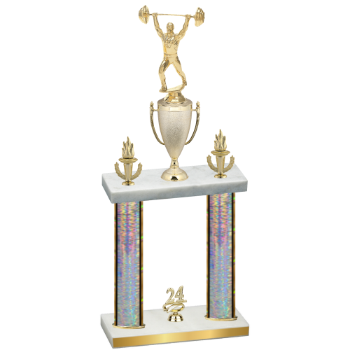 Double Silver Glacier Year Weights Trophy