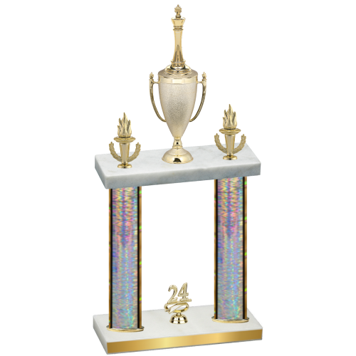 Double Silver Glacier Year Chess Trophy