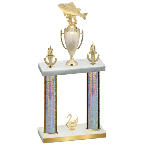 Double Silver Glacier Second Place Fishing Trophy