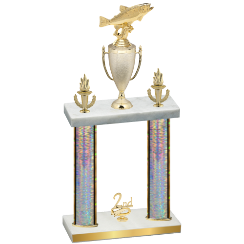 Double Silver Glacier Second Place Fishing Trophy