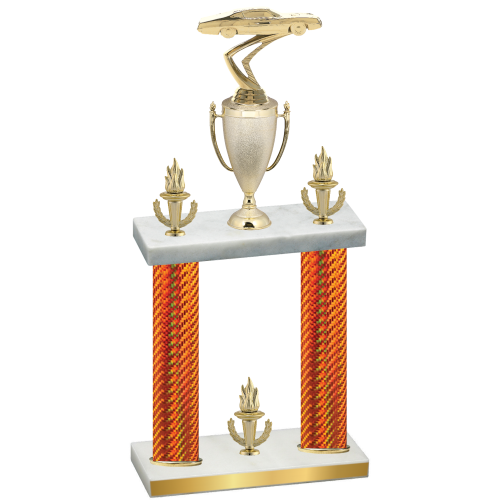 Double Orange Carbon Fiber Victory Cars Trophy
