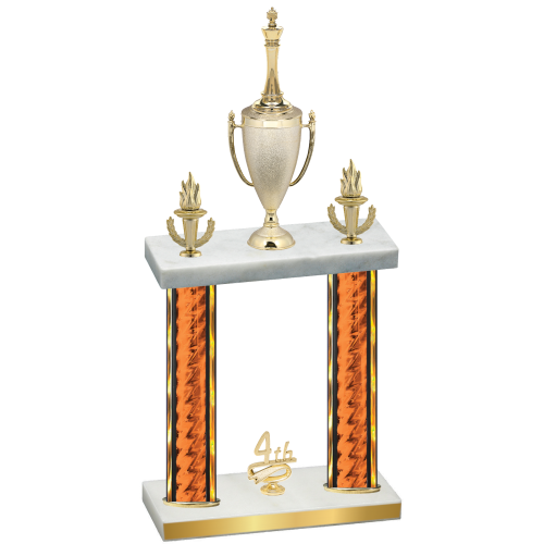 Double Orange Glacier Fourth Place Chess Trophy