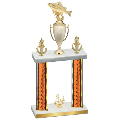 Double Orange Glacier Third Place Fishing Trophy