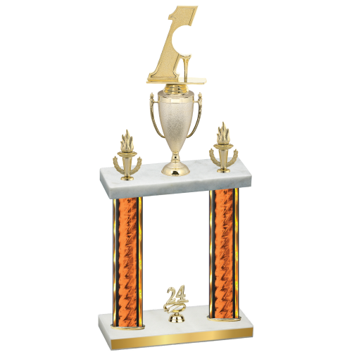 Double Orange Glacier Year Golf Trophy