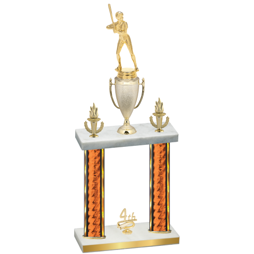 Double Orange Glacier Fourth Place Softball Trophy