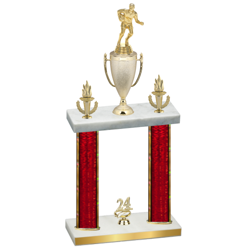 Double Red Glacier Year Rugby Trophy