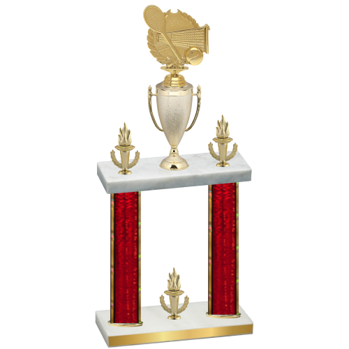 Double Red Glacier Victory Tennis Trophy