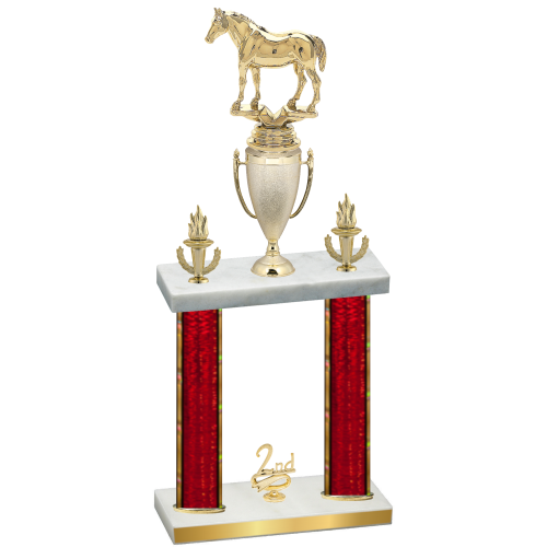 Double Red Glacier Second Place Horses Trophy